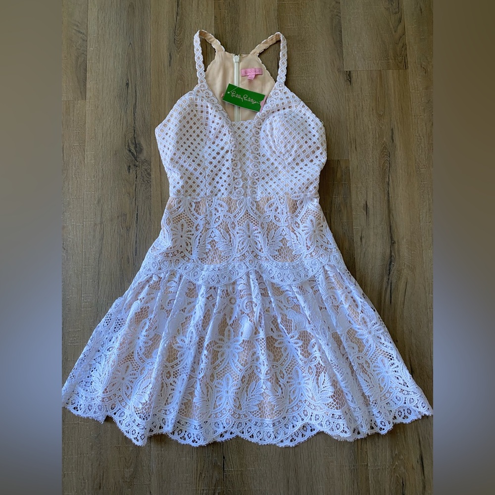 BRAND NEW LILLY PULITZER WHITE DRESS. Size 0 Absolutely Beautiful!